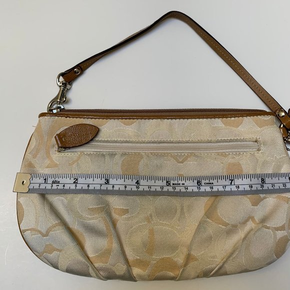 Coach Fabric and Leather Wristlet - Picture 2 of 4